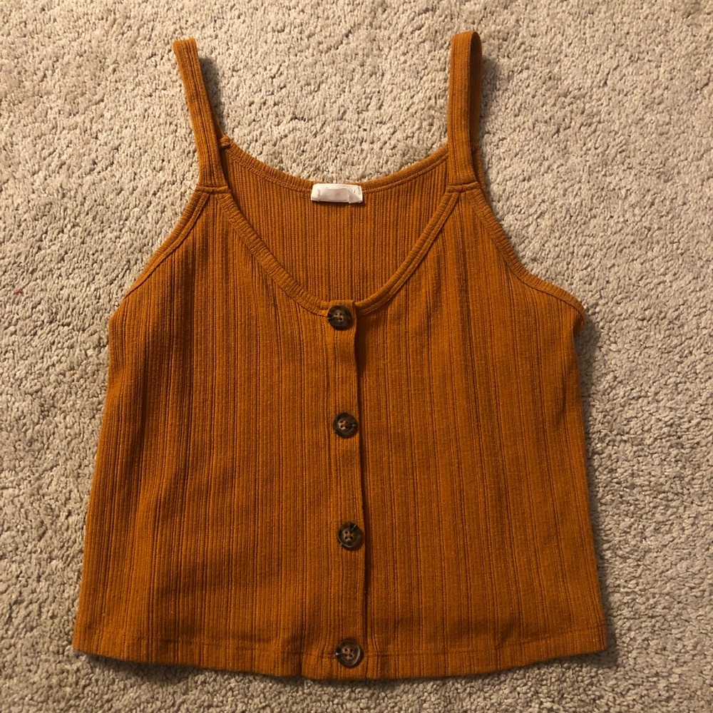 Cute Button Front Tank Top